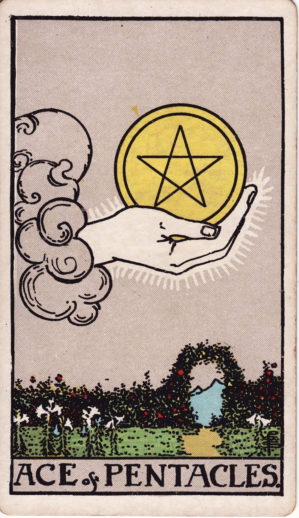 Ace of Pentacles card