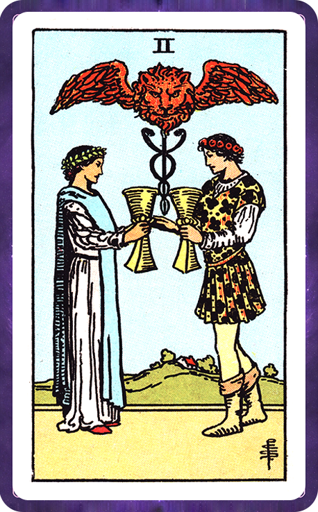 Two of Cups Tarot Card