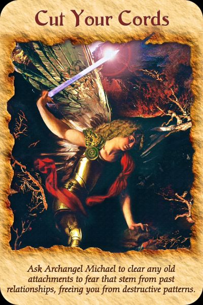 Archangel Michael Cut Your Cords Protection Card