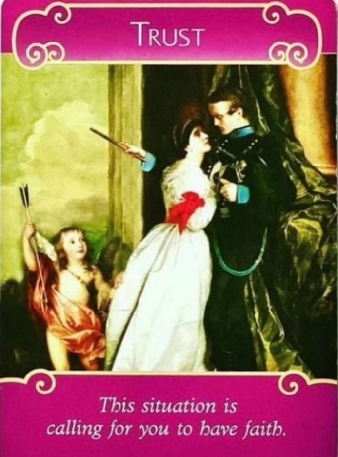 Trust Love Oracle Card
